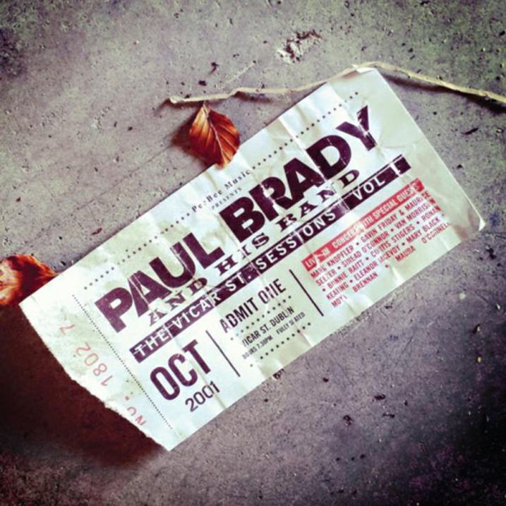The Vicar St. Sessions Vol. 1 - Paul Brady - Album Cover - Featuring Curtis Stigers